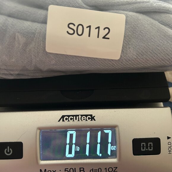 French Connection Knit Turtleneck Sweater Super Soft Ribbed Trim Light Blue W XL - Picture 7 of 7